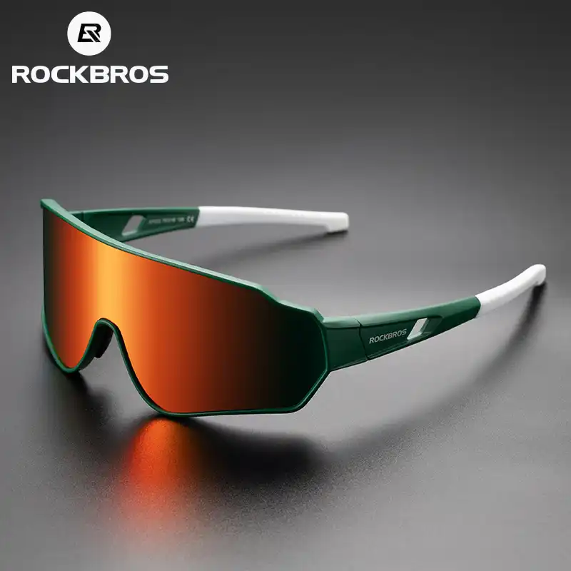 Rockbros偏サイクリングメガネメンズレディースアウトドアスポーツ 