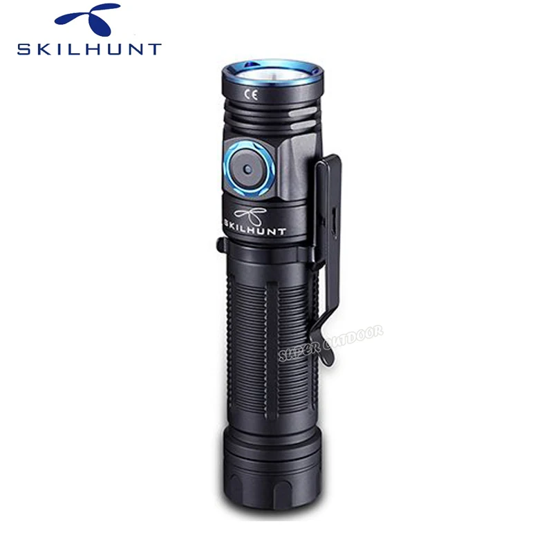 Skilhunt M200 Мощный водонепроницаемый магнитный фонарик с USB зарядкой Cree XPL