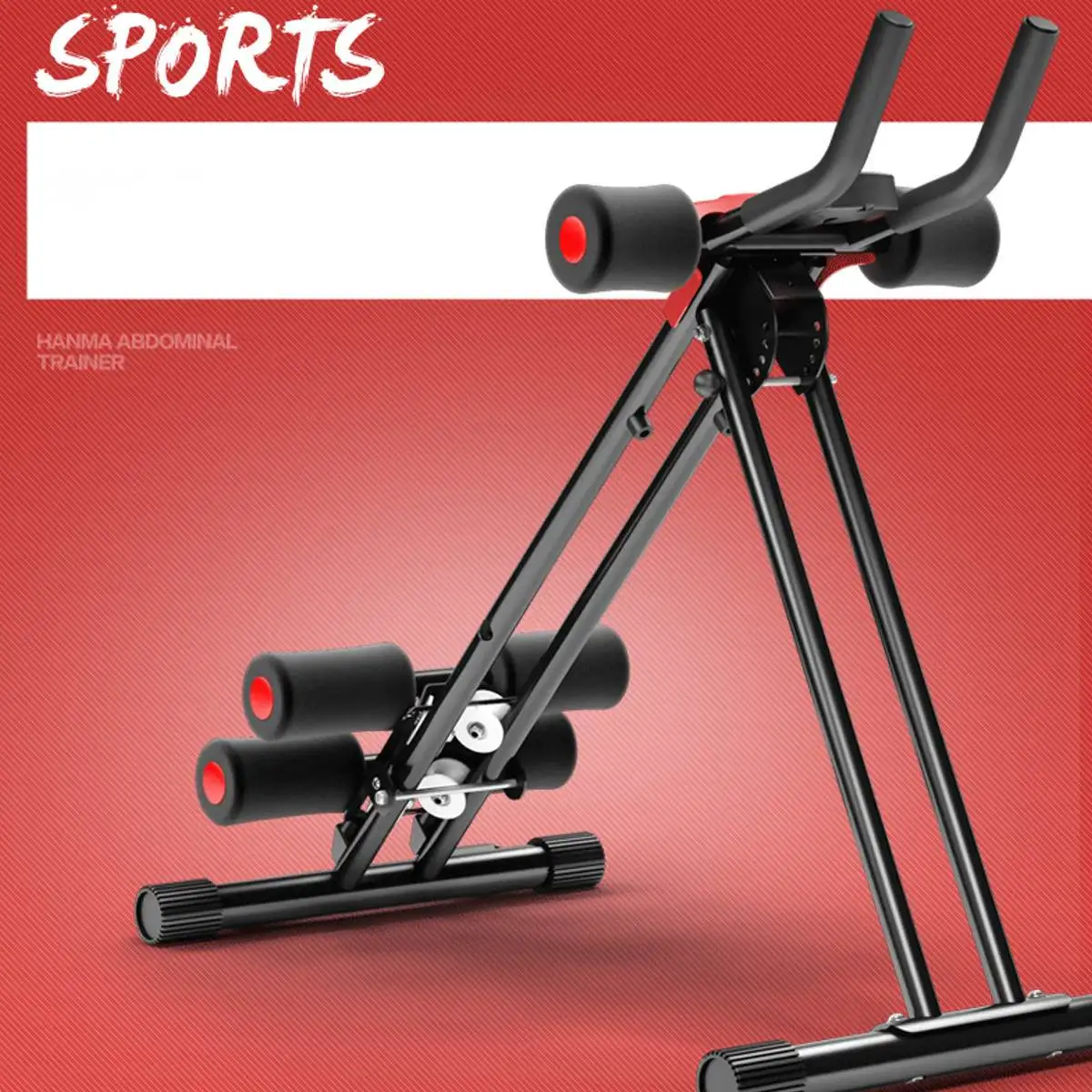 - AB Gliders Trainer Rail Cruncher Abdominal Roller LED Smart Device Lose Weight Machine Home Gym ABS Trainer Fitness Equipment