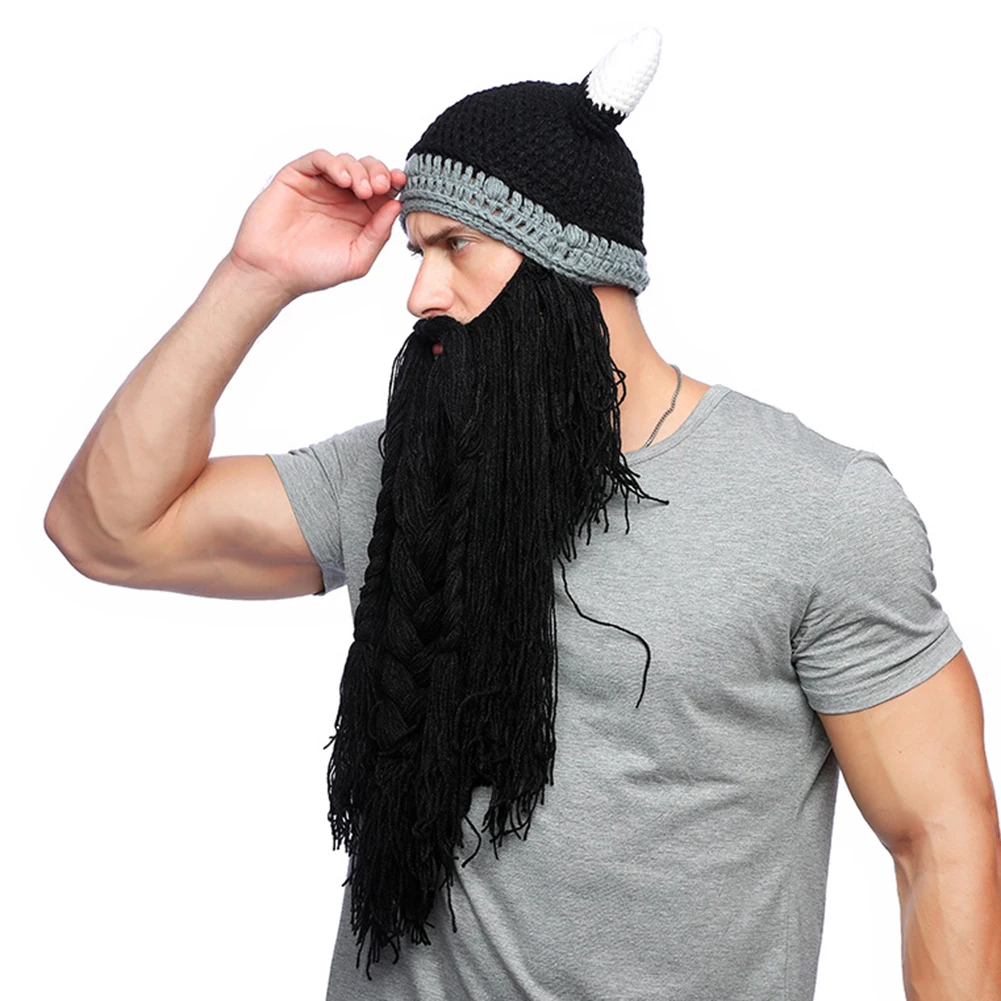 Велосипедная кепка мужская голова Варвара Vagabond Beanie Foldaway Beard головные уборы рога