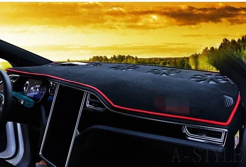 Для TESLA MODELX модель X- крышка приборной панели коврик солнцезащитный тент Избегайте светильник Коврик Для приборной доски протектор Авто аксессуары