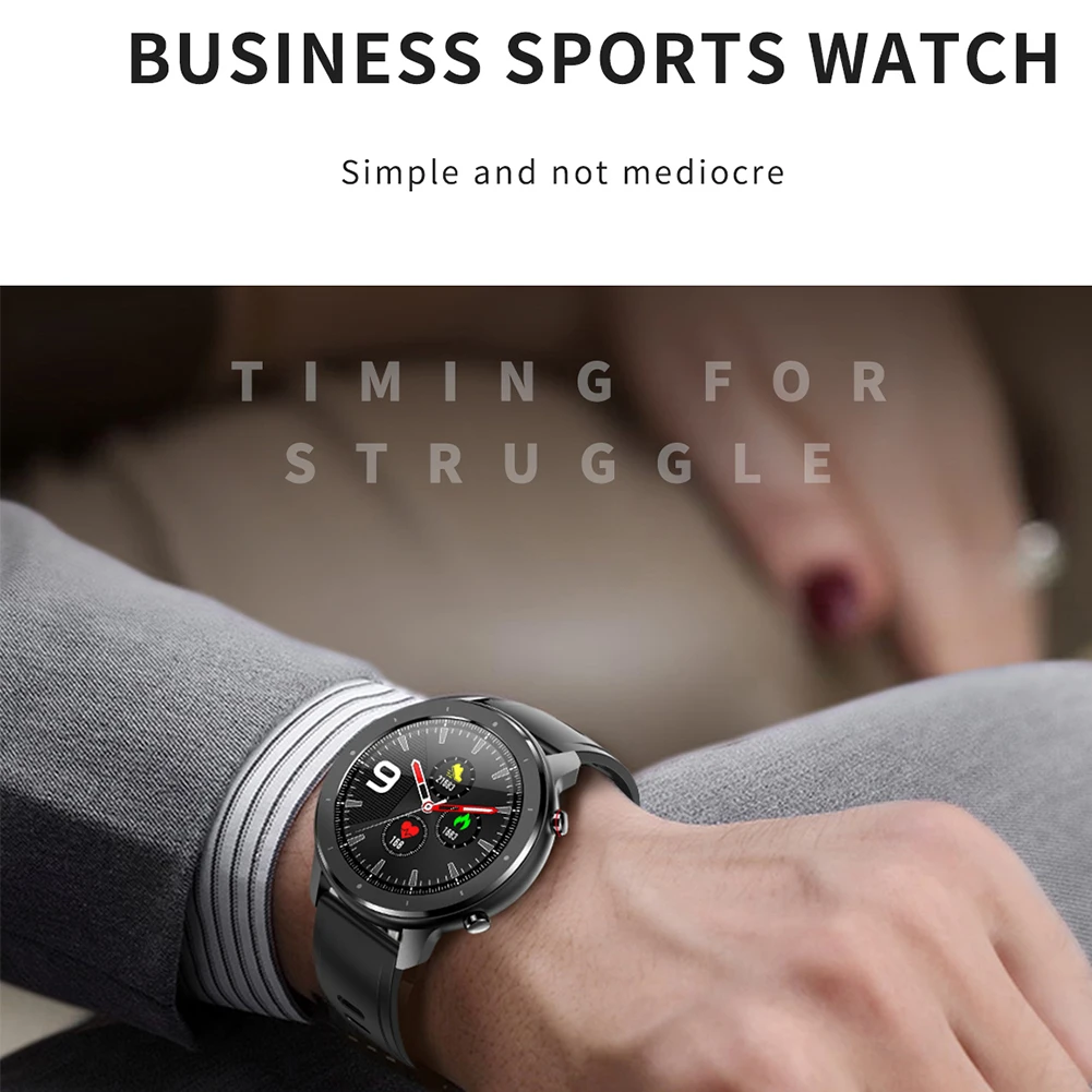 Black Silicone F12 браслет Bluetooth круглый циферблат сообщение напоминание браслет пульсометр фитнес трекер будильник Смарт часы телефонный звонок - Цвет: Black Silicone