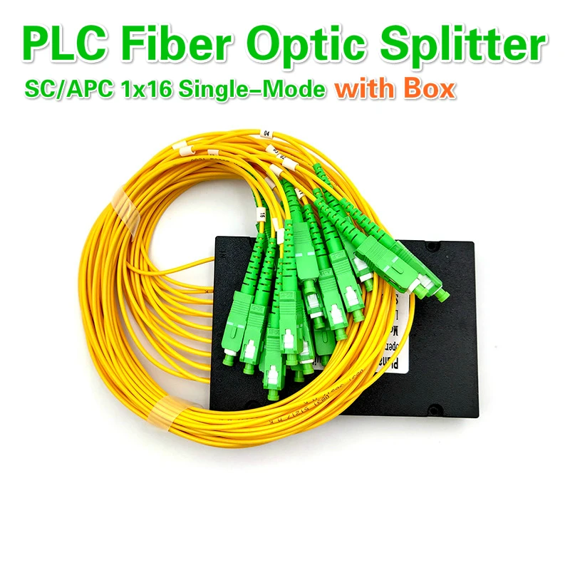 

APC 1x16 SC 1M 2,0 мм оптический разветвитель PLC SC APC 1x16 волоконно-оптический разветвитель PLC в одном режиме