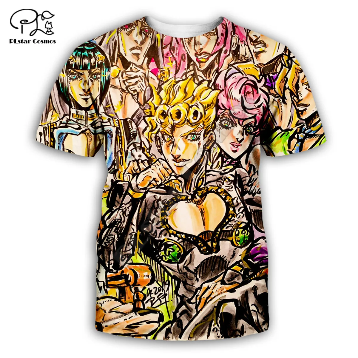 Футболка Мужская/женская с 3D принтом Невероятные приключения Джоджо