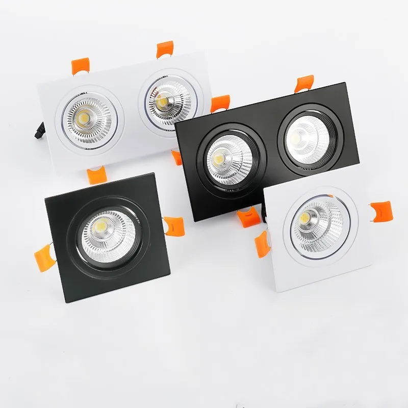 Dimmable LED Down Light Shoot Light LED Ceiling Lamp AC220V Embedded Spot 14W 18W 24W Indoor Lighting led downlight recessed ceiling spotlight ceiling lamps