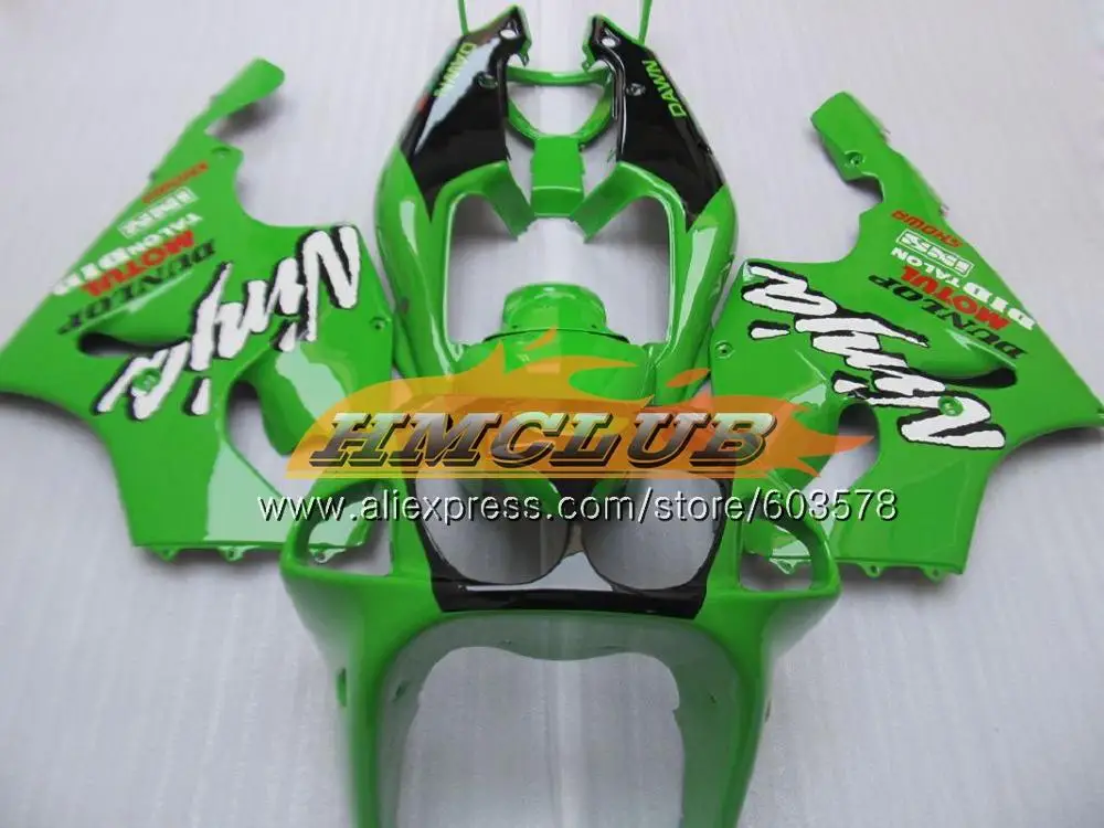 No. 9 Средства ухода за кожей для KAWASAKI NINJA ZX750 ZX 7R 1996 1997 1998 1999 2003 26CL. 53 ZX 7 R ZX 750 ZX-7R ZX7R 96 97 98 99 обтекатель глянцевый зеленый - Цвет: No. 9