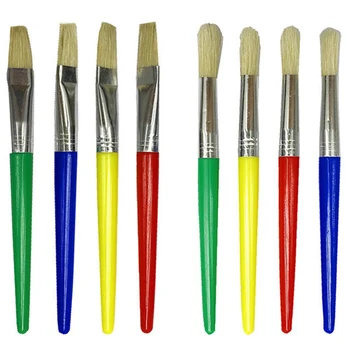 

4pc/set Paint Brush DIY Graffiti Pen For Children Oil Watercolor Painting Candy Color Plastic Brushes Gouache Drawing Art Supply