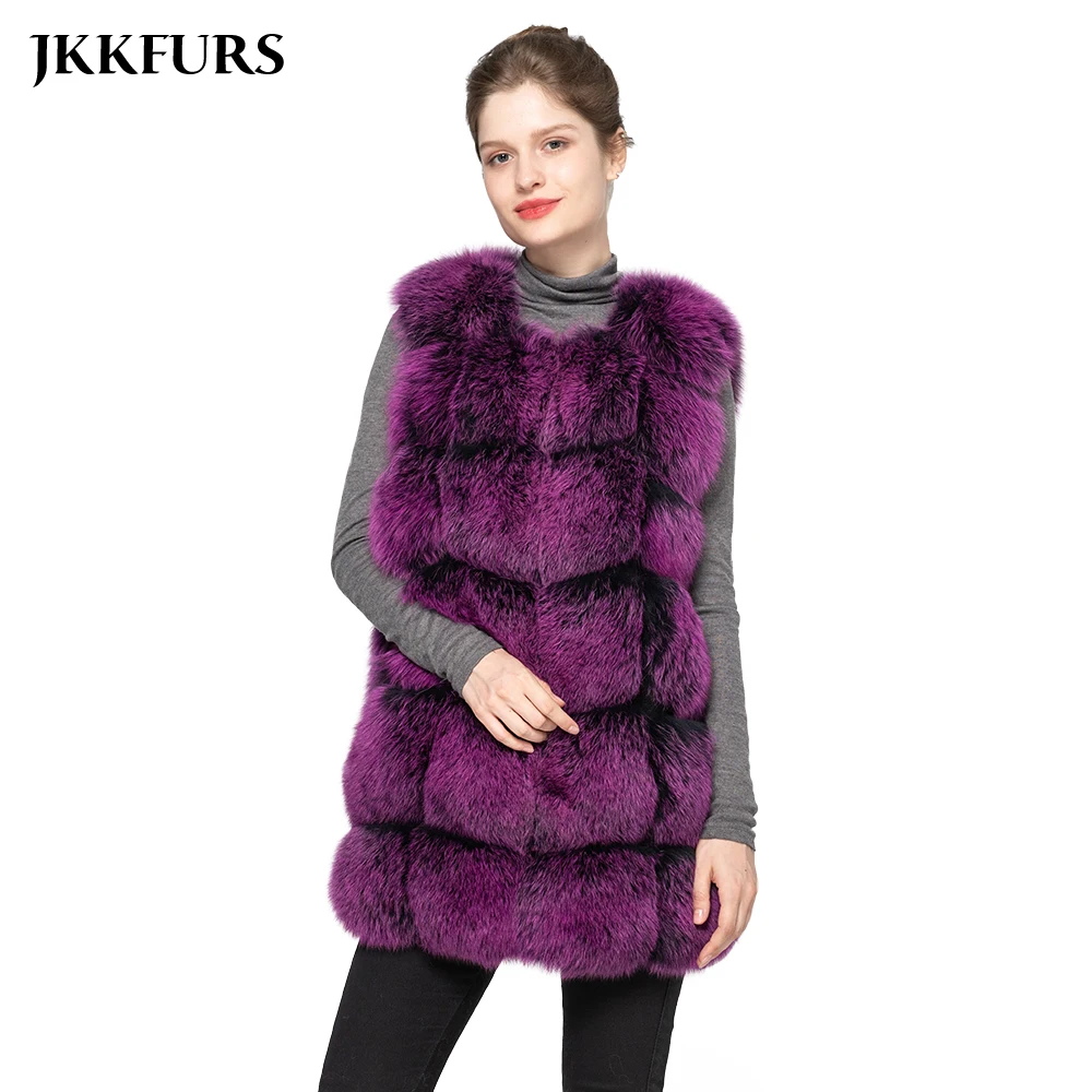 Новинка 2019 женский зимний теплый меховой жилет Модный стильный оптом и в розницу