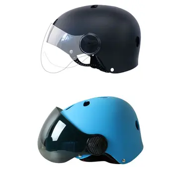 

Summer Breathable Motorcycle Helmet Scooter Open Face Cap with Sunshield Unisex Road Motor Ridding Head Protect Supplies