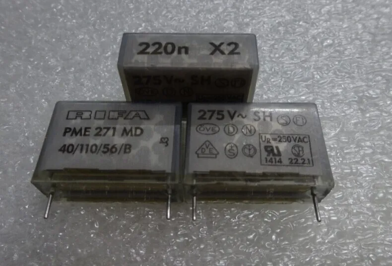50 шт. RIFA PME271MD 0,22 мкФ/275Vac 220NF 224 пленочный конденсатор