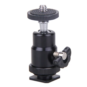 

Mini Camera Cradle Tripod Ball Head LED Light Flash Bracket Holder Mount 1/4 Inch Hot Shoe Adapter With Lock Cheap Sale