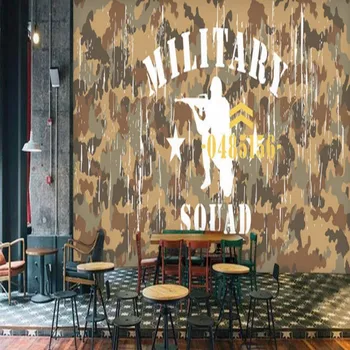 

Drop Shipping Photo Wallpaper Camouflage Military Theme Background Wallpaper Custom Restaurant Bedroom Mural Shop Wallpaper