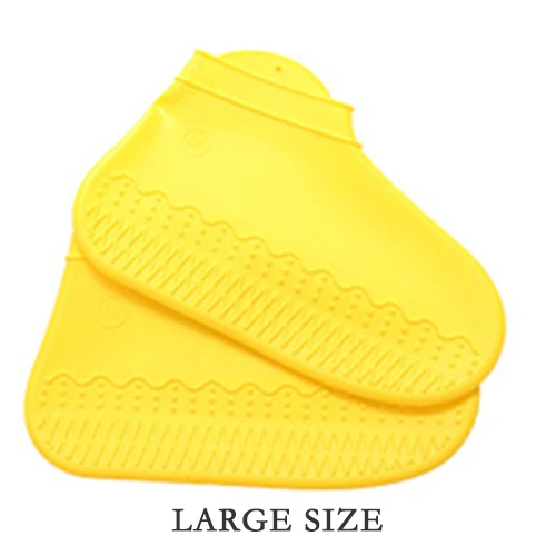 Yellow (large size) Силиконовый водонепроницаемый чехол для обуви - Цвет: Yellow (large size)