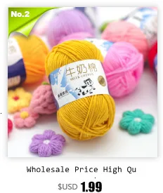 Hot Sale Multi Color Cotton Silk Knitting Yarn Soft Warm Baby Yarn for Hand Knitting thread Supplies 50g/lot