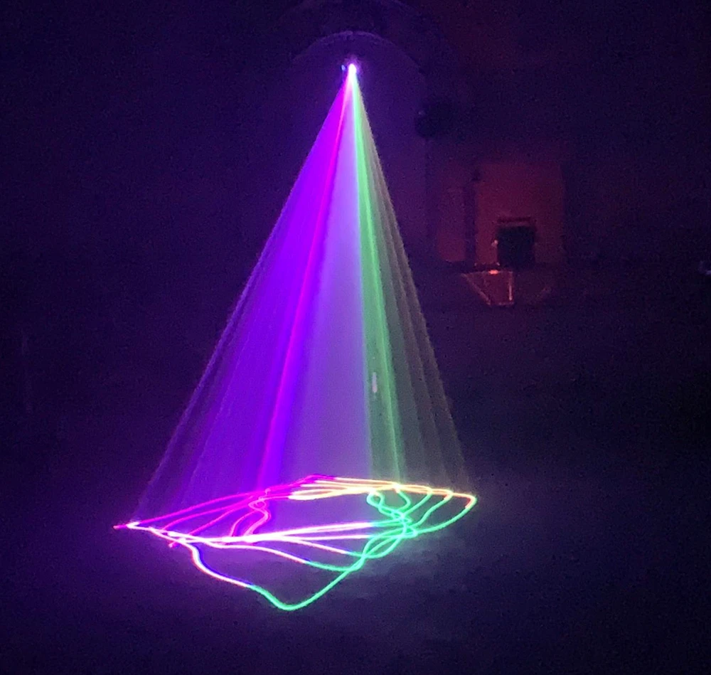 US $59.22 680mW RGB Color DMX Beam Projector Stage Sound Activated Scan Laser Music Light effect Disco DJ Home Party Scanner Lighting