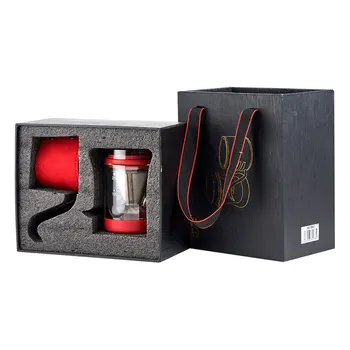 

200ML Long Narrow Spout Coffee Pot Kit Stainless Steel Hand Drip Coffee Maker Funnel Coffee Filter Gift Box Set for Friend Gift