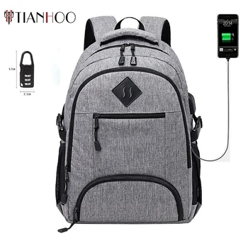 

TIANHOO 2020 New Pattern Backpack Mens Outdoor Travel Casual Student School Bags Independent Shoe Warehouse Computer Bag USB