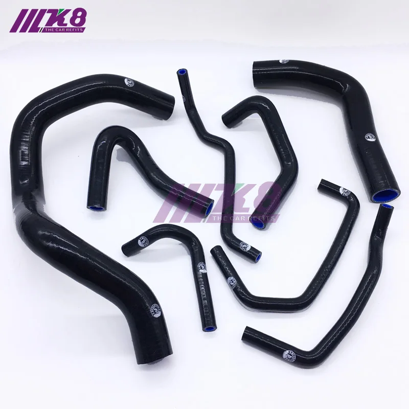 Silicone Radiator Hose For Mazda mx-5 nb 1800cc 1998-2004 red/blue/black 8 PCS
