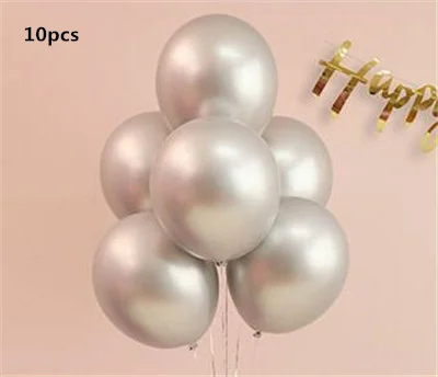 10pcs 1st Happy День рождения шарики, День подарков будущей матери, для мальчиков и девочек воздушный шар с гелием День рождения украшения для детей годовалого возраста расходные материалы - Цвет: 10pcs