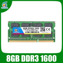 Ноутбук VEINEDA ddr 3 8 ГБ 4 ГБ ddr3 1600 МГц для ноутбука Intel AMD оперативная память Sodimm ddr3 1600 204pin