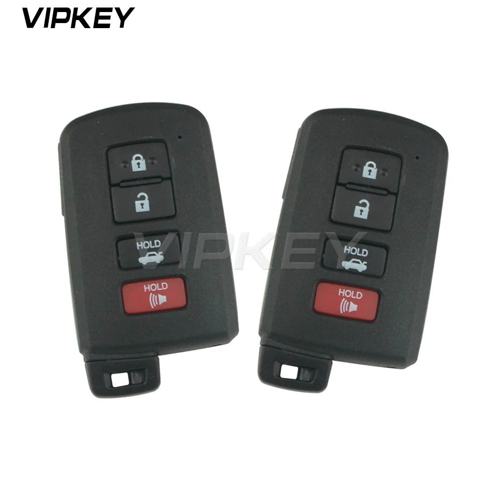 Remtekey 2pcs Smart Key Case Shell 4 Button HYQ14FBA For Toyota Avalon Camry Corolla 2012 2013 2014 2015 Remtekey