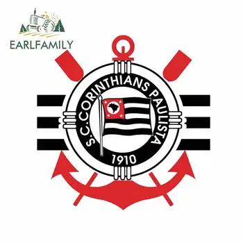 

EARLFAMILY 13cm x 12.7cm for Logo Do Corinthians Png Url Auto Decal Vinyl Material Bumper Stickers Decoration Waterproof 3D