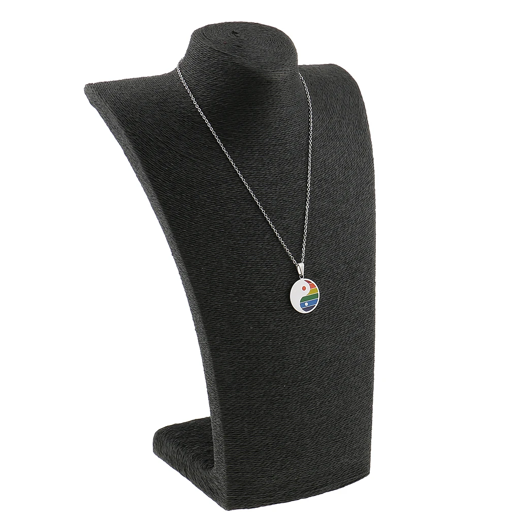 Rainbow PRIDE Stainless Steel Dog Tag Pendant Chain Necklace LGBT Jewelry