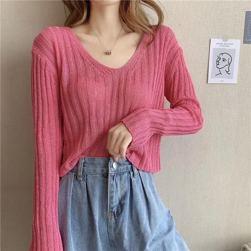 Тонкий Пуловер Женский Купить