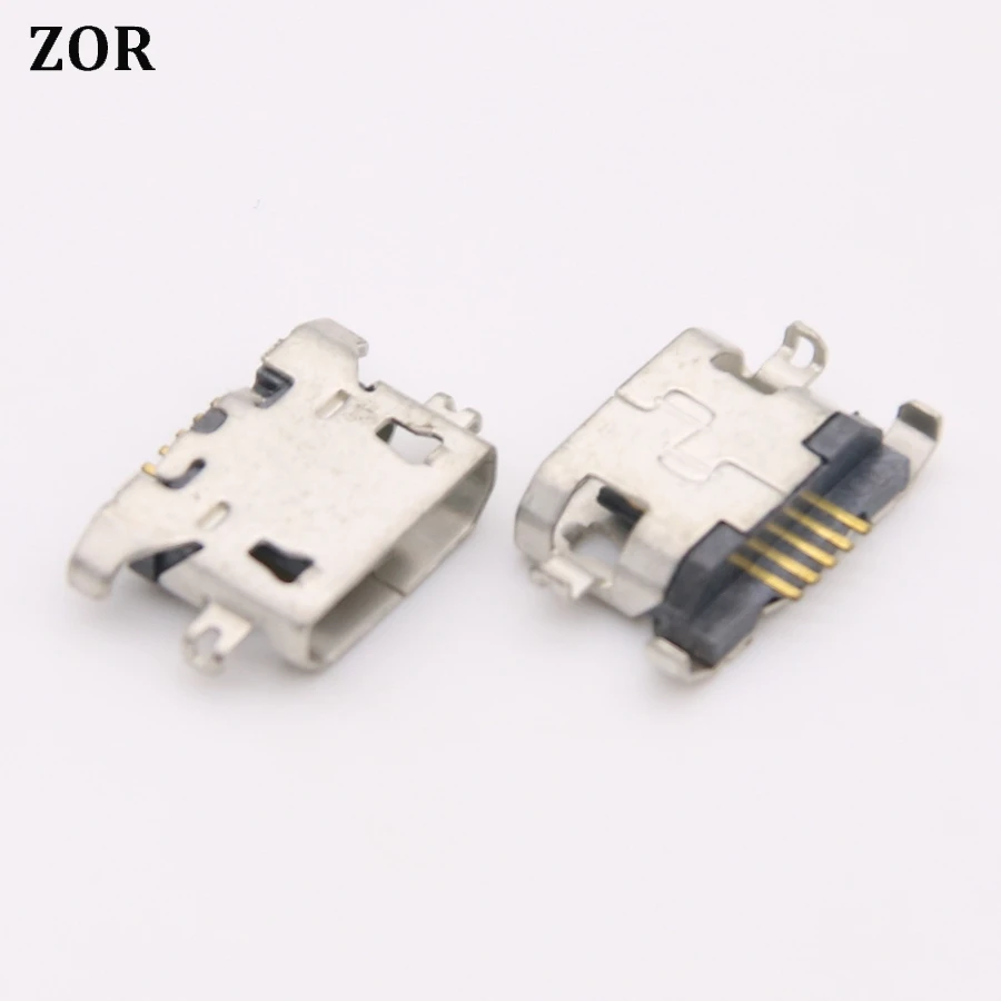 

100pcs/Lot Micro Mini Jack Socket USB Connector Charging port For Huawei y625 / Lenovo A378t Repair Parts Replacement