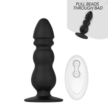 

Amazing Vibrating Butt Plug Massager with 10 Powerful Modes Remote Control Easier to Insert Stimulator for Men Women and Couples