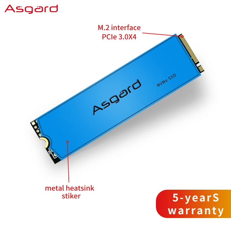 Asgard M.2 ssd M2 PCIe NVME 1 ТБ 2 твердотельный накопитель 2280 внутренний жесткий диск для