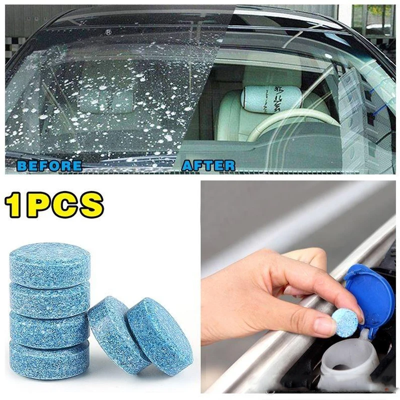 

1PCS =4L Car Windshield Cleaning Car Accessories Glass Cleaner Cars Solid Wiper Fine Wiper Car Auto Home Window Cleaning