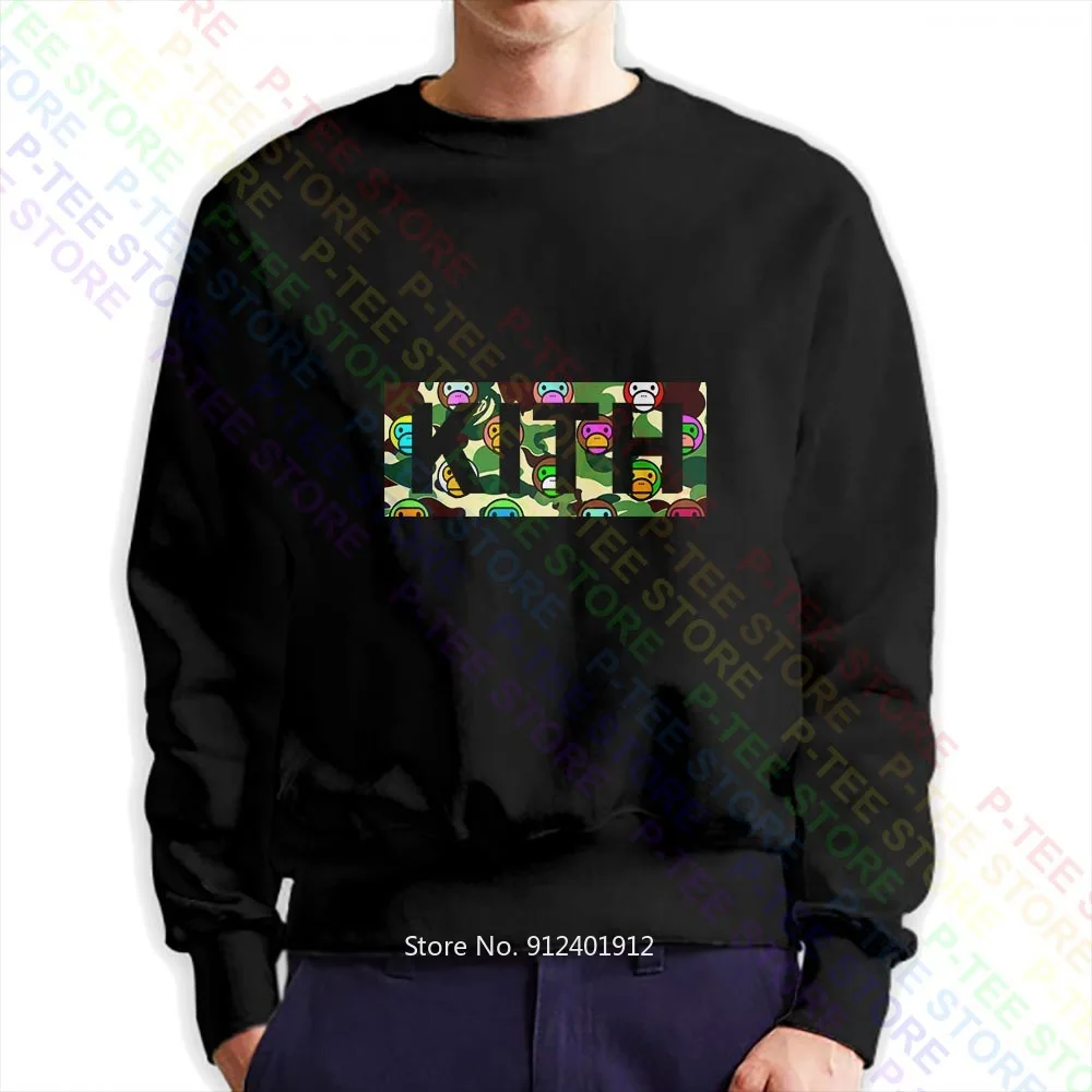 Kith Classic Bogo Ronnie Fieg Box Logo с длинным рукавом Графический Свитшот пуловер рубашки |
