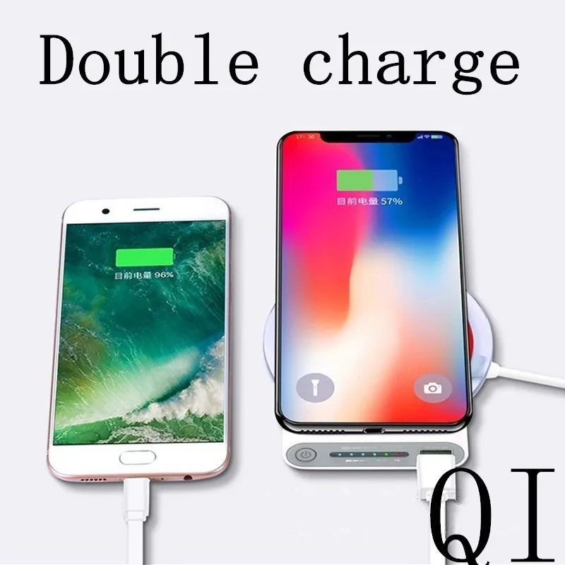 Xiaomi, беспроводной внешний аккумулятор, стандарт Qi, 30000 мА/ч, Беспроводная зарядка, Мобильный Внешний аккумулятор, портативное зарядное устройство для Iphone X