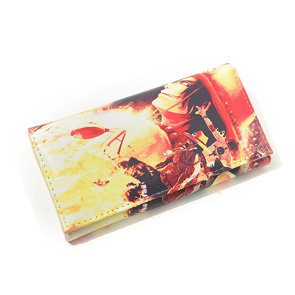 

Women Purse Coin Faux Leather Card Anime Wallet One Piece Bifold Package Holders Clutch Lady PU