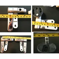 ห้องน้ำที่นั่งสแตนเลสช้า Drop Quick Release บานพับ,ห้องน้ำที่นั่งฝาปิดไม้เรซิ่นทองเงินบานพับอุปกรณ์ช้า 2