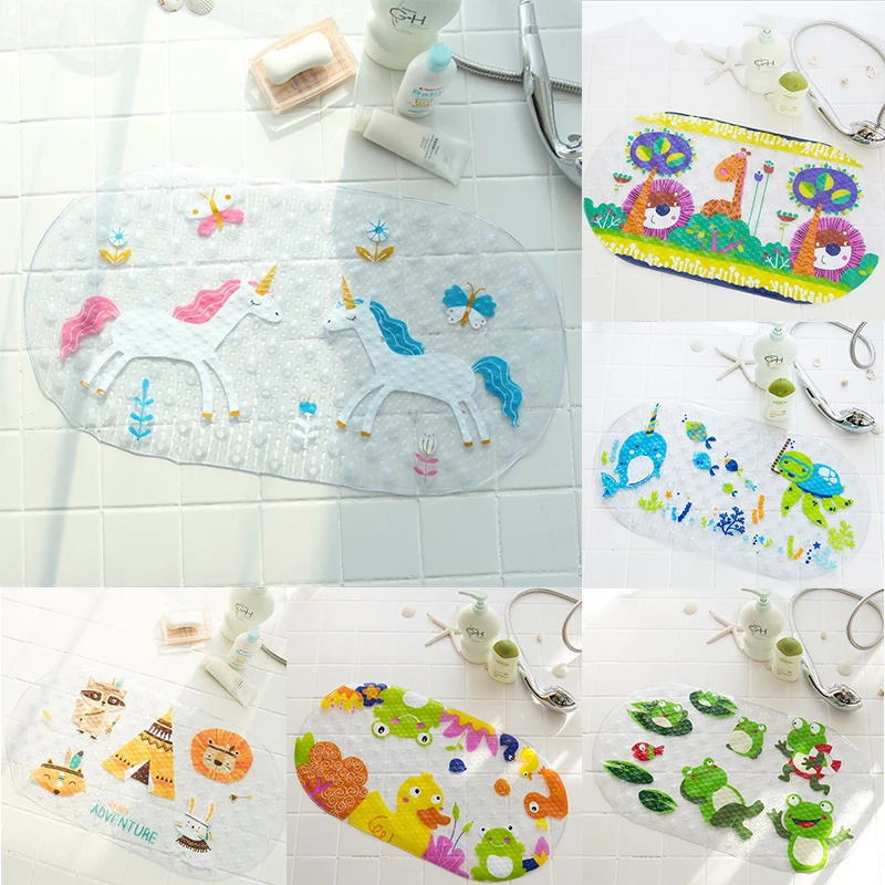 

High Quality Cartoon Animal Shape PVC Non- Slip Bath Mat Bathtub Mat Shower Mat
