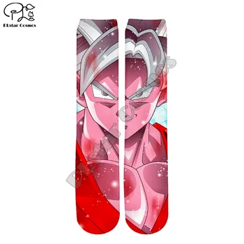 

PLstar Cosmos Dragonball super Saiyan Anime Unisex new fashion casual 3DPrint Women/men/boy/girl Warm Cotton Ankle Socks type-2