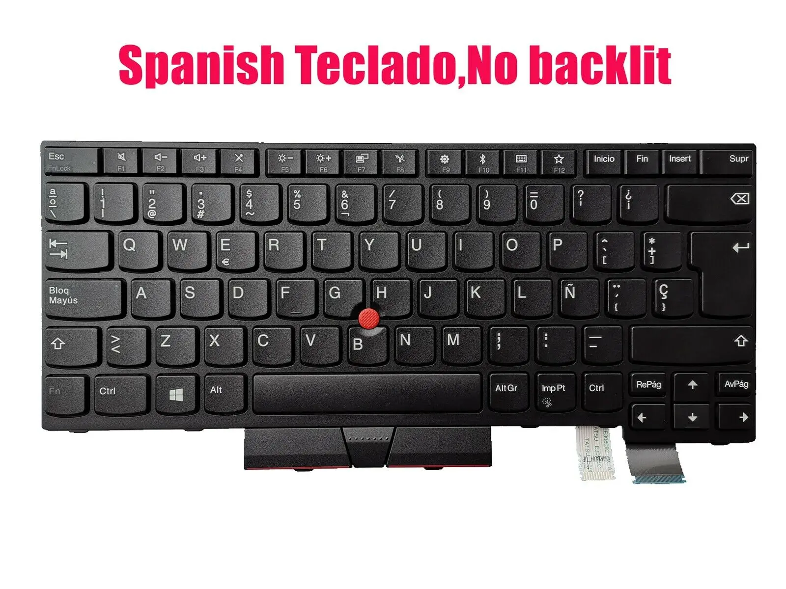 Испанская клавиатура для lenovo ThinkPad T480(20L5/20L6) A485(20MU/20MV) 01HX349