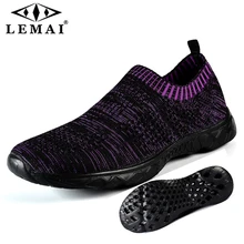 LEMAI дикая спортивная и свободная Летающая тканая обувь, обувь для бега, женская обувь большого размера