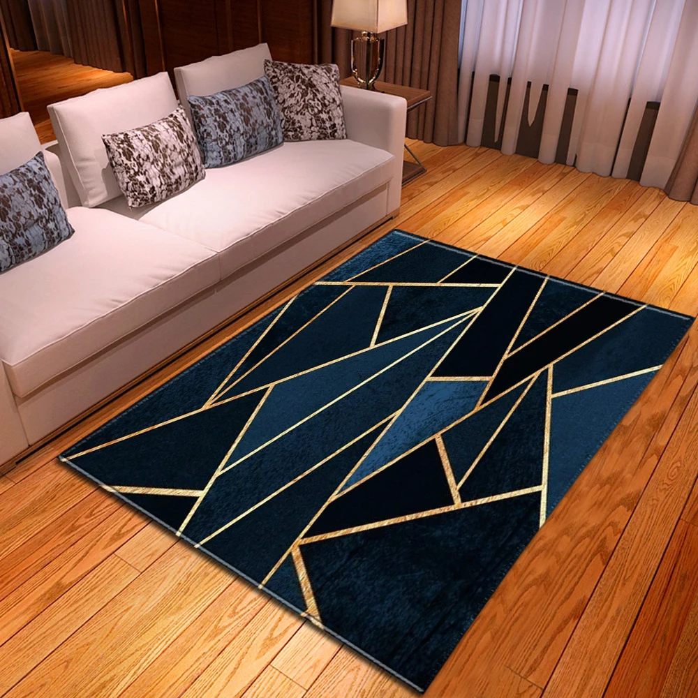 3D Geometric Pattern Living Room Carpet Children's Room Decoration