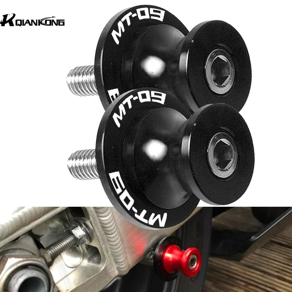 

MT-09 LOGO Motorcycle Stand Screws 6 8 10 mm Swingarm Spools Slider Stand Screws For YAMAHA MT09 2014 2015 2016 2017 2018 2019