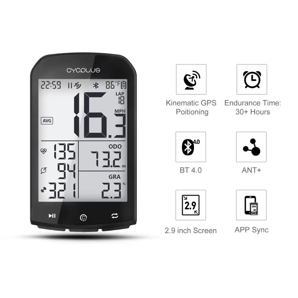 

CYCPLUS M1 Bike GPS Computer Bicycle Computer Speedmeter Wireless Cycling Computer Stopwatch For Mountain Bike Road Bike