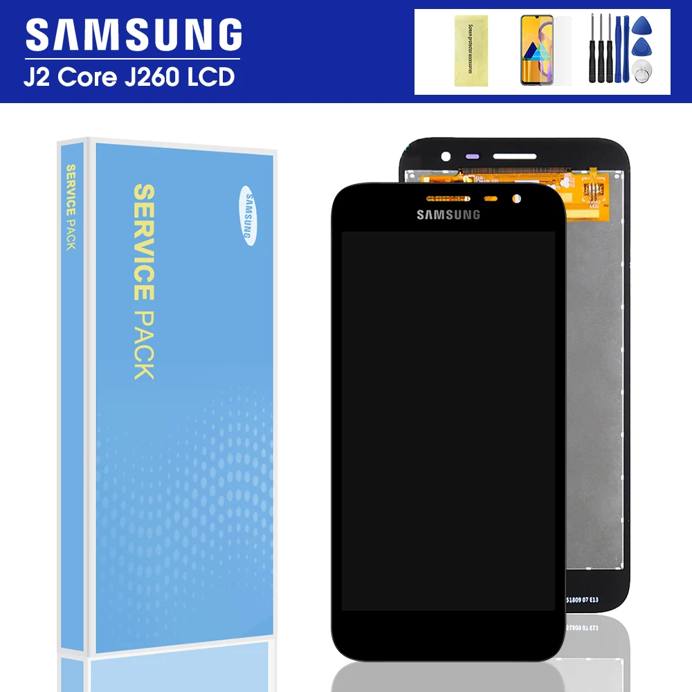 Оригинальный ЖК-дисплей J260F для Samsung Galaxy J2 Core 2018 J260 J260M/DS J260F/DS J260G/DS сенсорный датчик