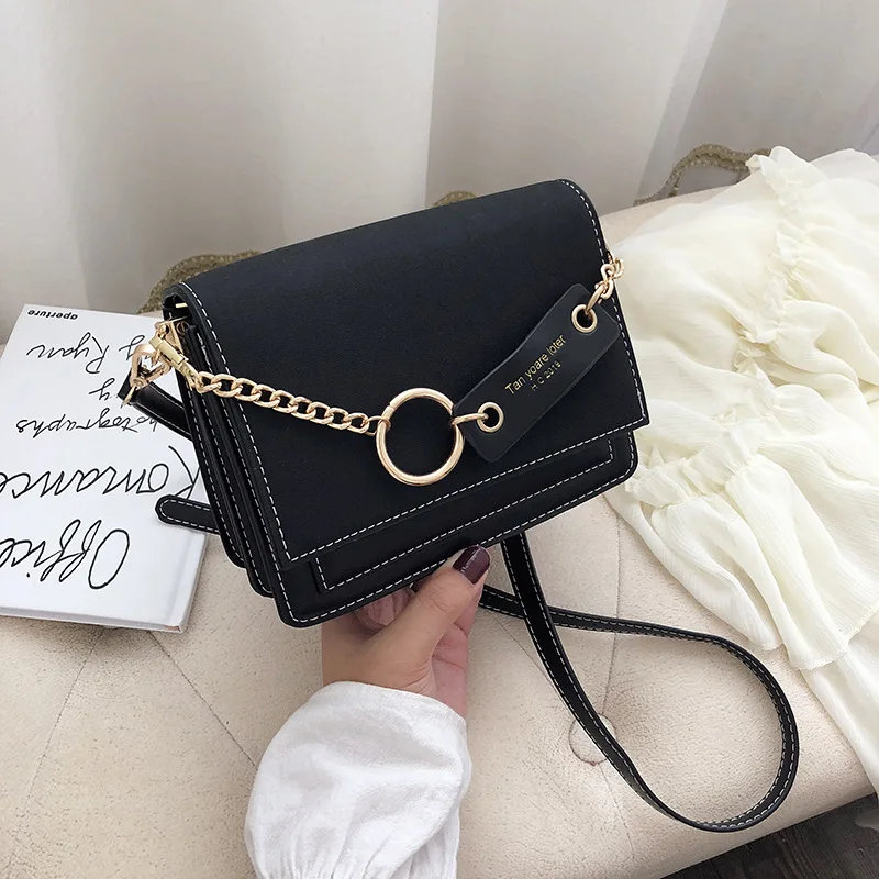

Dull Polish Retro Small Bag Women's 2019 Autumn New Style Fashion Korean-style Versatile INS Fashion Shoulder Square Sling Bag