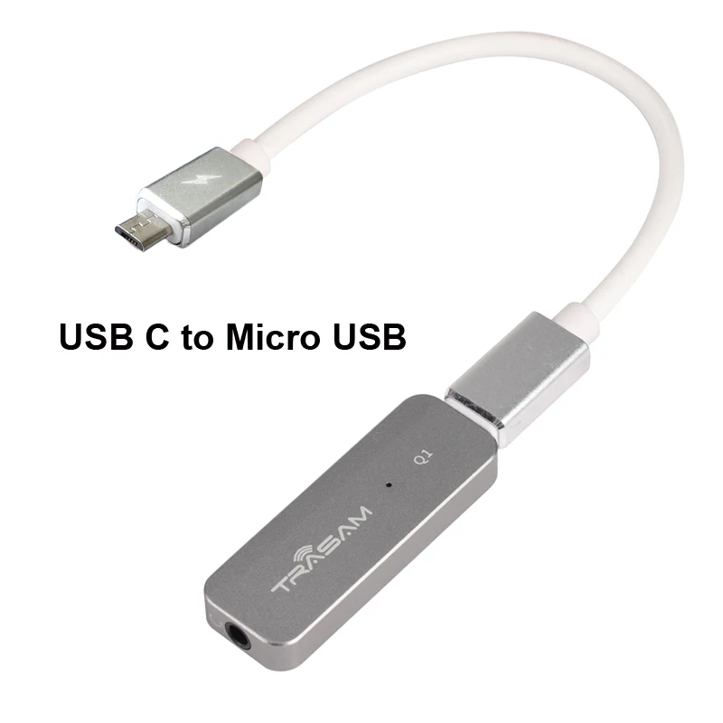 Портативный усилитель для наушников Q1 Hi Fi мини усилители 192 кГц с USB C на 3 5 мм ЦАП