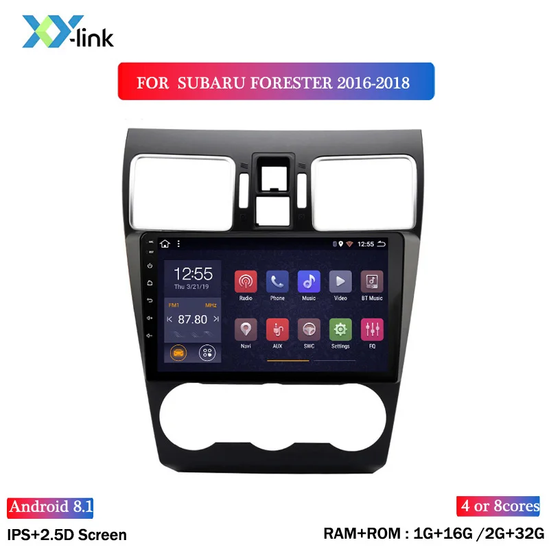 Sale HOT SALE 9 inch Android 8.1 car gps navigation FOR Subaru Forester 2016-2018 multimedia radio system 1