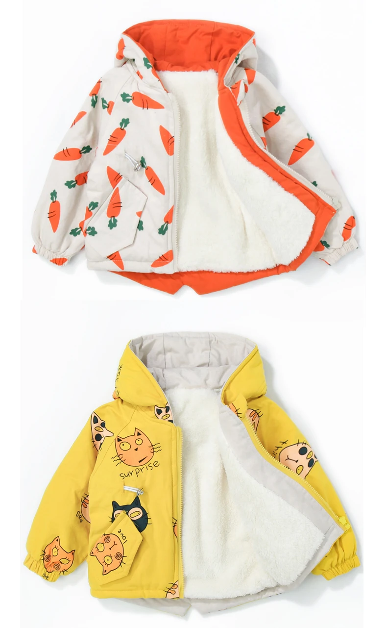 Детские весенне-осенние флисовые куртки для мальчиков и девочек; одежда с капюшоном; теплая верхняя одежда; ветровка для маленьких детей; тонкое пальто