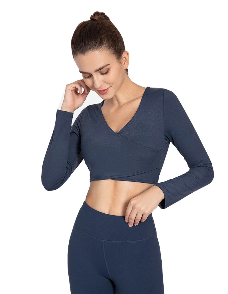 JFYYHZ Women's Pink Seamless Long Sleeve Crop Yoga Top Shirts with Thumb Hole Running Fitness Workout |