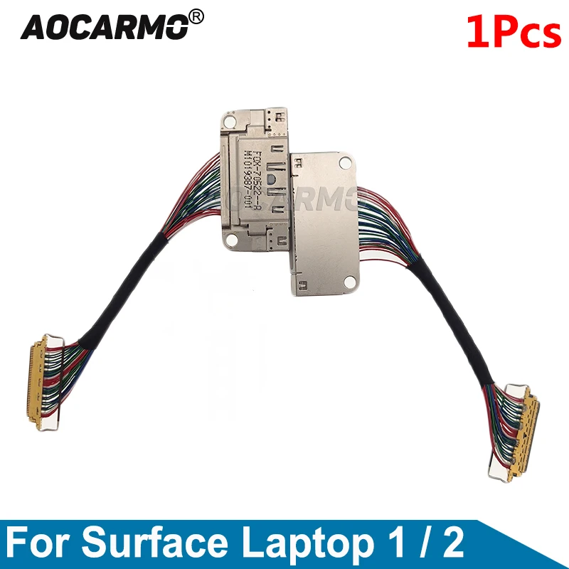 Aocarmo Per Microsoft Surface Laptop 1 2 Porta Di Ricarica Usb Caricabatterie Dock Flex Cable Parti Di Riparazione Di Ricambio